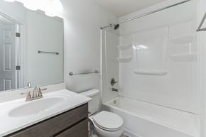 Shepherdsville house for rent - a bathroom with a sink toilet and a shower