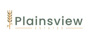 Regina apartment for rent - The image shows a logo with the text "Plainsview Estates" and a graphic of wheat.
