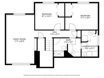 Eagan house for rent - a floor plan of a house with a bedroom and a living room