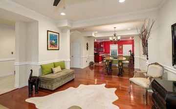 Washington house for rent - a living room with a couch and a table in the middle