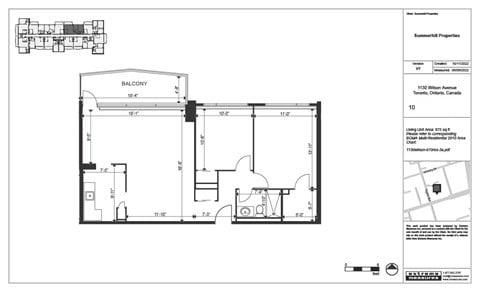 Floor plan for 2 beds, 1 bath, 875 sqft