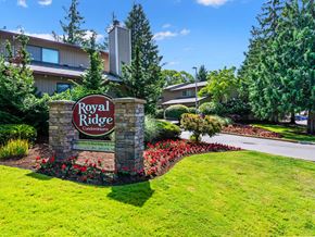 Vancouver apartment for rent - the sign in front of the royal ridge apartments
