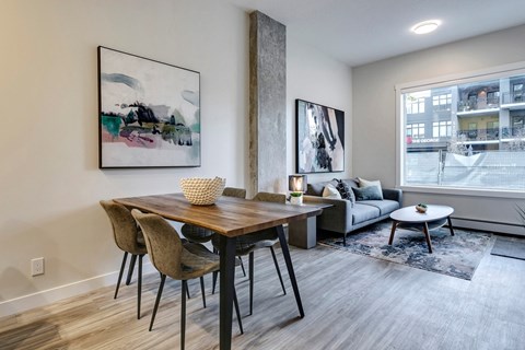 Floor plan for 1 bed, 1 bath, 490 sqft