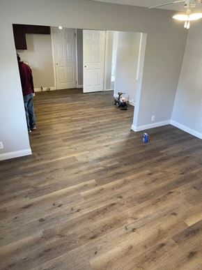 Clinton house for rent - a living room with a hard wood floor