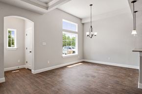 Spring Branch apartment for rent - the spacious living room with hardwood flooring and a large window