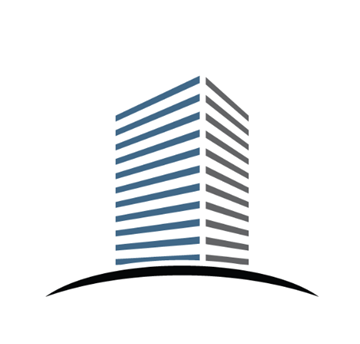 Brooklyn apartment for rent - a logo of a tall building on a circle