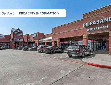 Houston apartment for rent - A parking lot in front of a Dil Pasand sweets and snacks store.