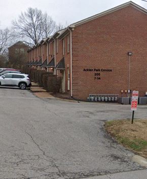 Nashville apartment for rent - Acklen Park Condos is a 7-14 story brick building.