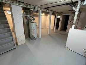 Prince Albert house for rent - the basement of a building that is being remodeled with the walls and floors removed