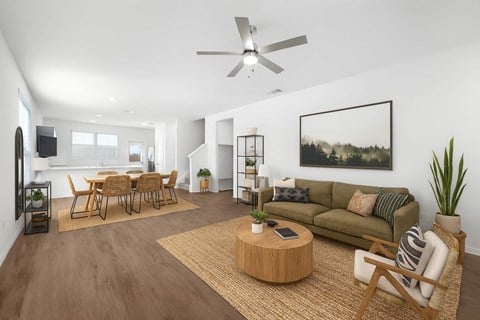 Floor plan for 4 beds, 2.5 baths, 2069 sqft