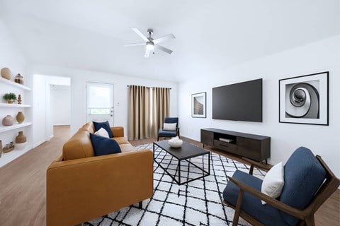 Floor plan for 3 beds, 2 baths, 1400 sqft