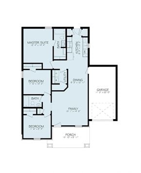 Odessa house for rent - bedroom floor plan  the retreat at starkville