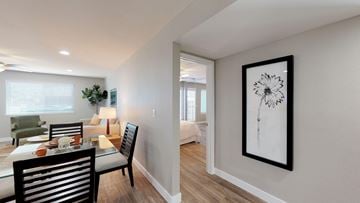 El Cajon apartment for rent - a living room and dining room with a table and chairs