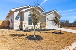 Hondo house for rent - a home with two small trees in front of it