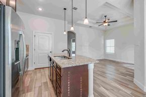 Spring Branch apartment for rent - an empty kitchen with a sink and a counter top