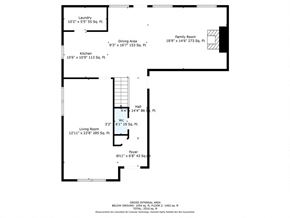 Katy house for rent - a floor plan of a home with a bedroom and a living room