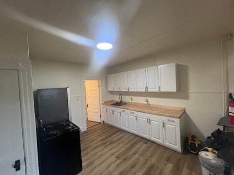 Floor plan for 1 bed, 1 bath, 635 sqft
