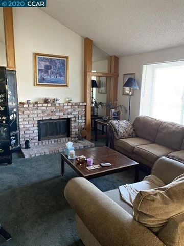 Bay Point apartment for rent - a living room with couches and a fireplace