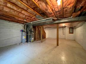 Winchester townhouse for rent - the basement of a building that is being remodeled