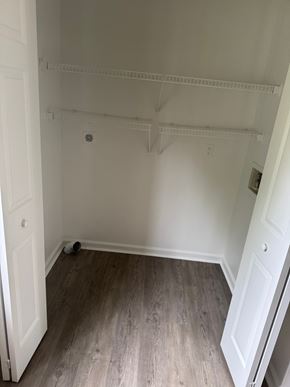 Winchester townhouse for rent - A white door is on the left and a white door is on the right.