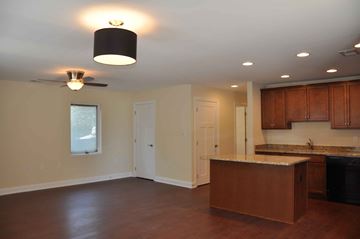 Winchester apartment for rent - A kitchen with a counter and cabinets.