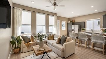 Surprise apartment for rent - a living room with a couch and a table