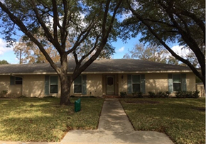 Temple house for rent - a house with a tree in the yard and a sidewalk