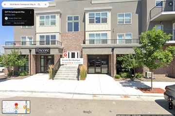 Meridian apartment for rent - an image of a building with a sign in front of it