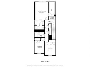 Jacksonville house for rent - A floor plan of a house with a master bedroom, laundry, bathroom, and sewer room.