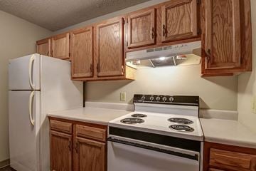 Keyser apartment for rent - a kitchen with a stove and a refrigerator