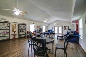 Slippery Rock apartment for rent - a living room and dining room with a table and chairs