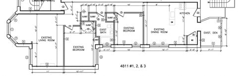 Floor plan for 2 beds, 1 bath, 1400 sqft