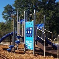 Lake Park apartment for rent - a playground with a blue gate