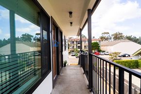 San Diego apartment for rent - a balcony with a view of the parking lot