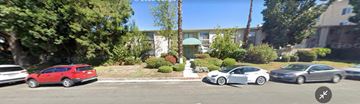 North Hollywood apartment for rent - a screenshot of a street with cars parked in front of a house