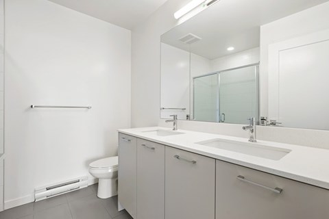 Floor plan for 2 beds, 2 baths, 888 sqft