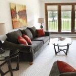 Arden Hills apartment for rent - a living room with a couch and a table