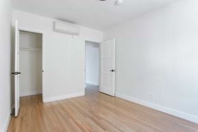 Los Angeles apartment for rent - an empty living room with white walls and wood floors