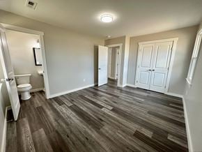 Fountain Inn house for rent - a renovated bathroom with wood flooring in a new home
