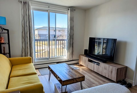 Floor plan for 2 beds, 1 bath