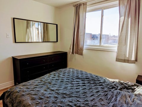 Floor plan for 1 bed, 1 bath