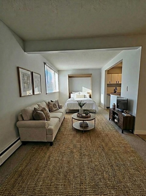 Floor plan for studio, 1 bath, 429 sqft