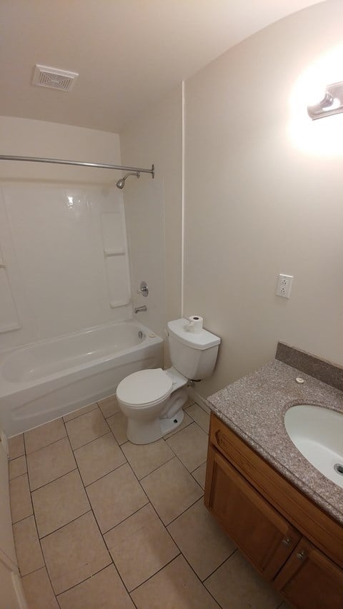Floor plan for 2 beds, 1 bath