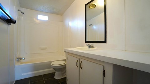Floor plan for 3 beds, 2 baths, 1120 sqft