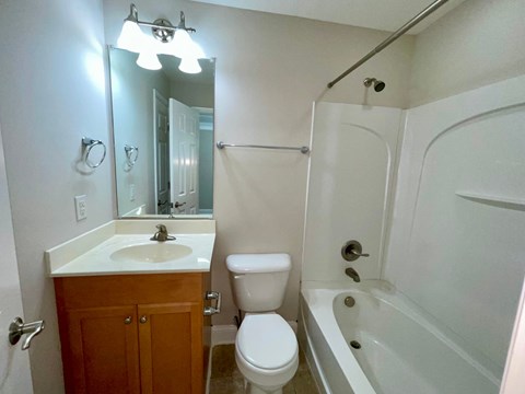 Floor plan for 1 bed, 1 bath, 354 sqft