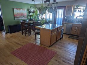 Pagosa Springs house for rent - a view of the kitchen and dining room from the living room