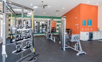 24-Hour fitness center with state-of-the-art equipment