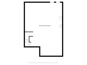Tinley Park house for rent - a floor plan of a room with a door