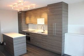 Surrey apartment for rent - a kitchen with wooden cabinets and a sink