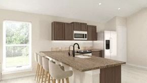 Odessa house for rent - a kitchen with a marble counter top